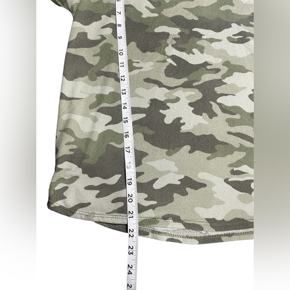 Lucky Brand Green Camo Short Sleeve Casual Soft Shirt Size Small Women’s EUC - Picture 7 of 7
